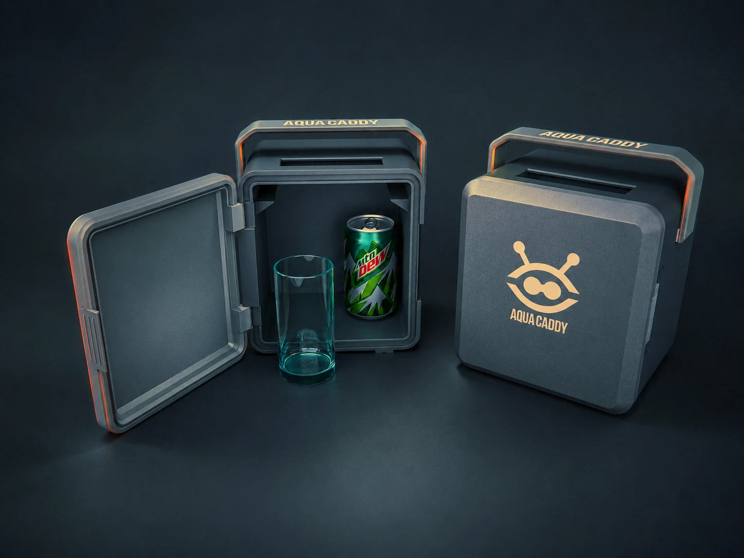 Aqua Caddy beverage cooler concept modeled in Blender with KIT OPS